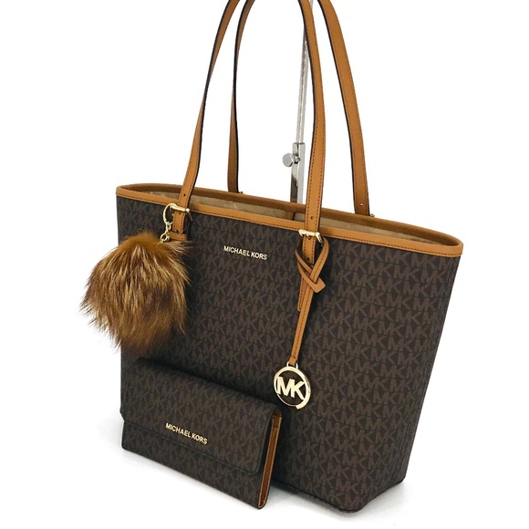 3PCS Michael Kors MD Carryall Tote Wallet Charms - Picture 2 of 8